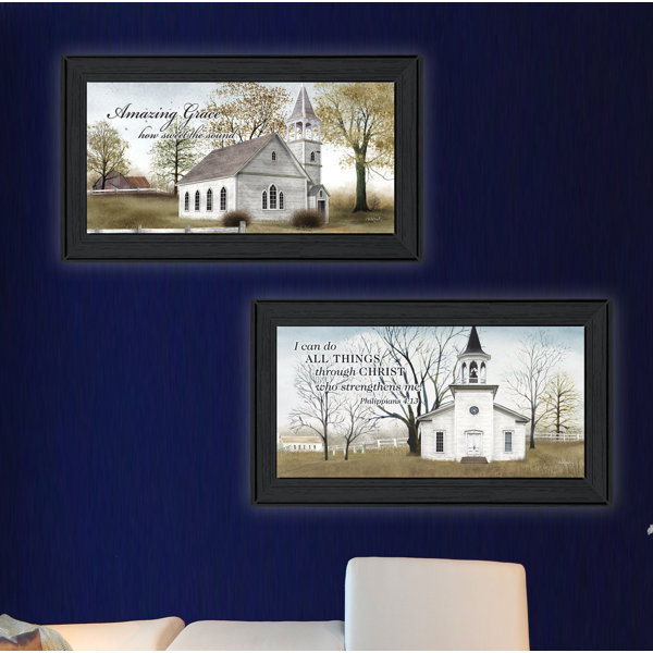 August Grove® "Amazing Grace" Framed Wall Art for Living Room, Bedroom & Farmhouse Wall